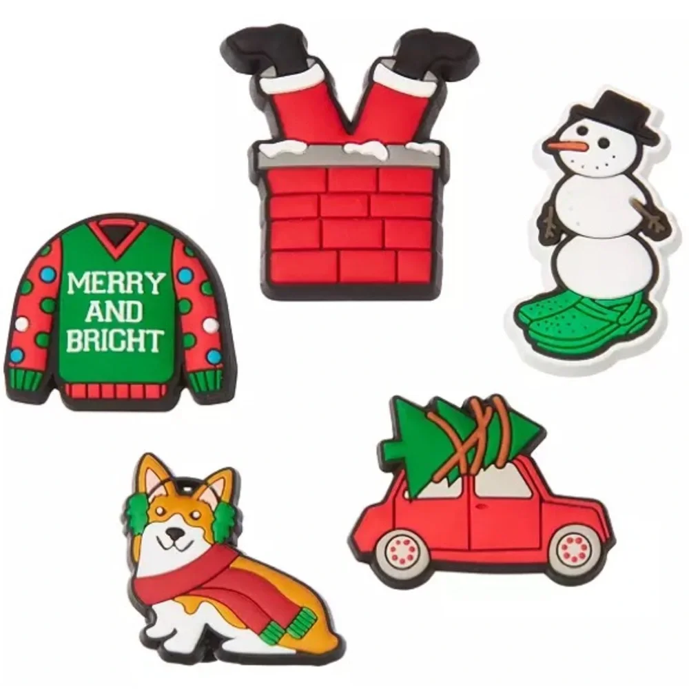 Crocs Jibbitz Christmas Mix - 5 Pack, new in package
